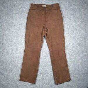 Brax feel good suede leather Pants mens 28x29 Brown Straight Leg Vintage Western